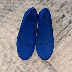 Size 10 blue Knitted ballerina flats